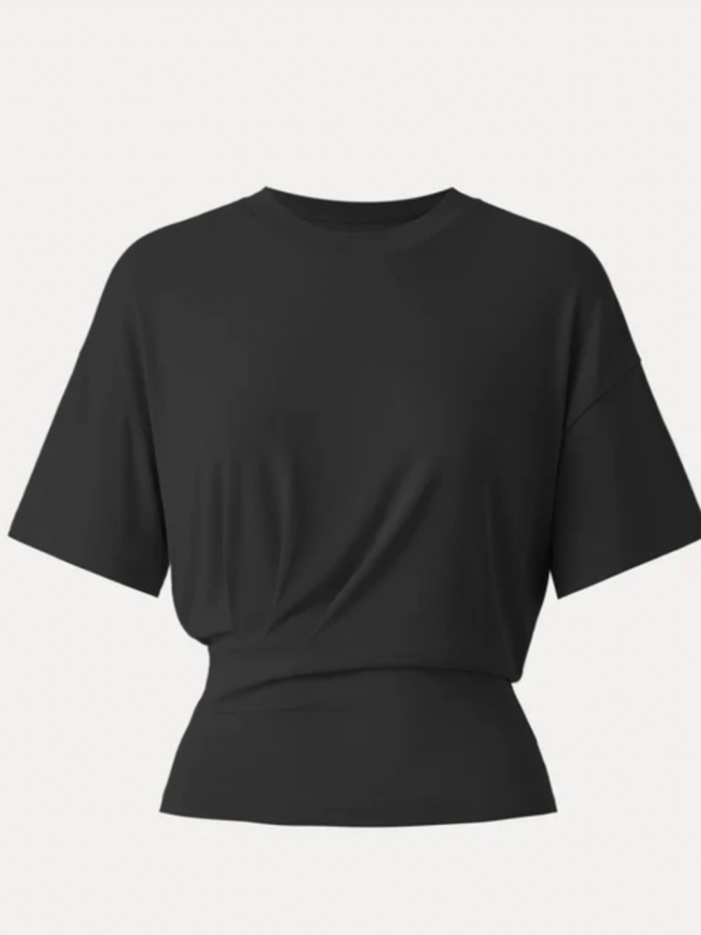 OGL Sandwashed Crewneck Short Sleeve Tucked Tee Black Size XL New with Tag